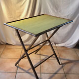 Rattan side table, 1900, Napoleon III style,