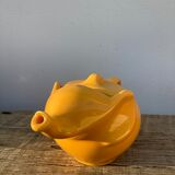 Yellow ceramic elephant teapot