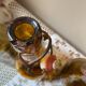 Antique amber bottles