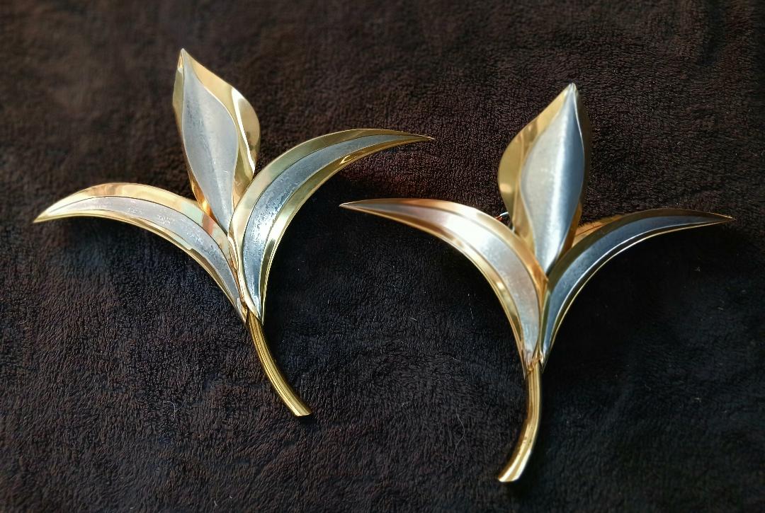 2 old wall sconces by Jacques Duval Brasseur or Henri Fernandez.