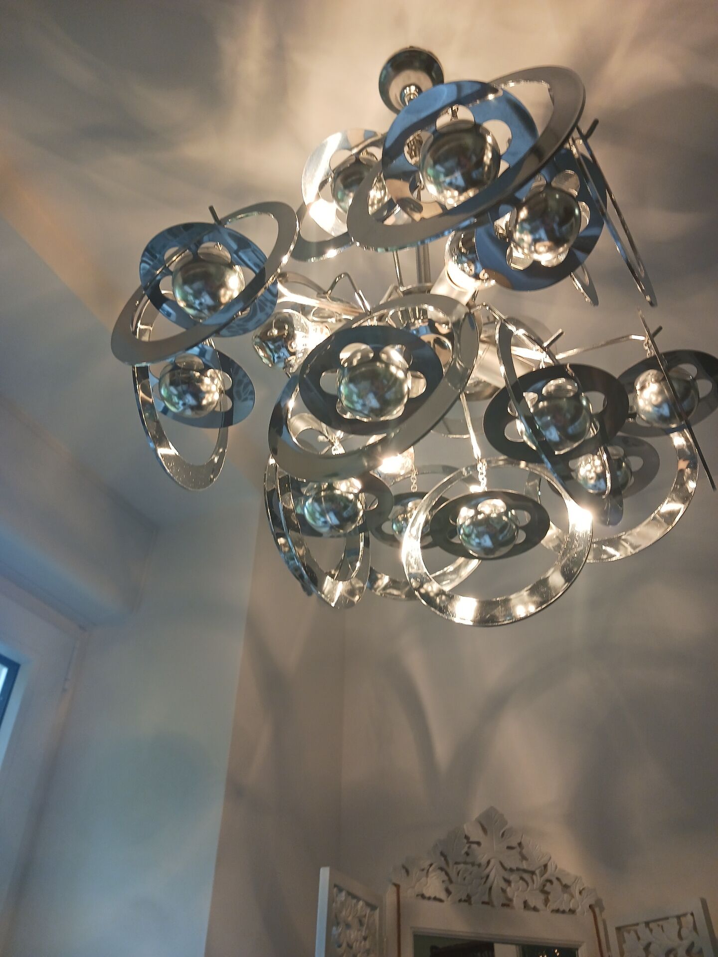 Suspension Spoutnik Space Age vintage