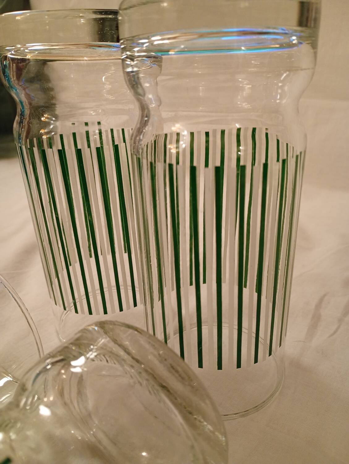 Large glasses for orangeade