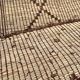Mauritanian African mat in leather and reeds