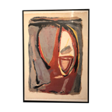 Lithograph Head of Bram Van Velde