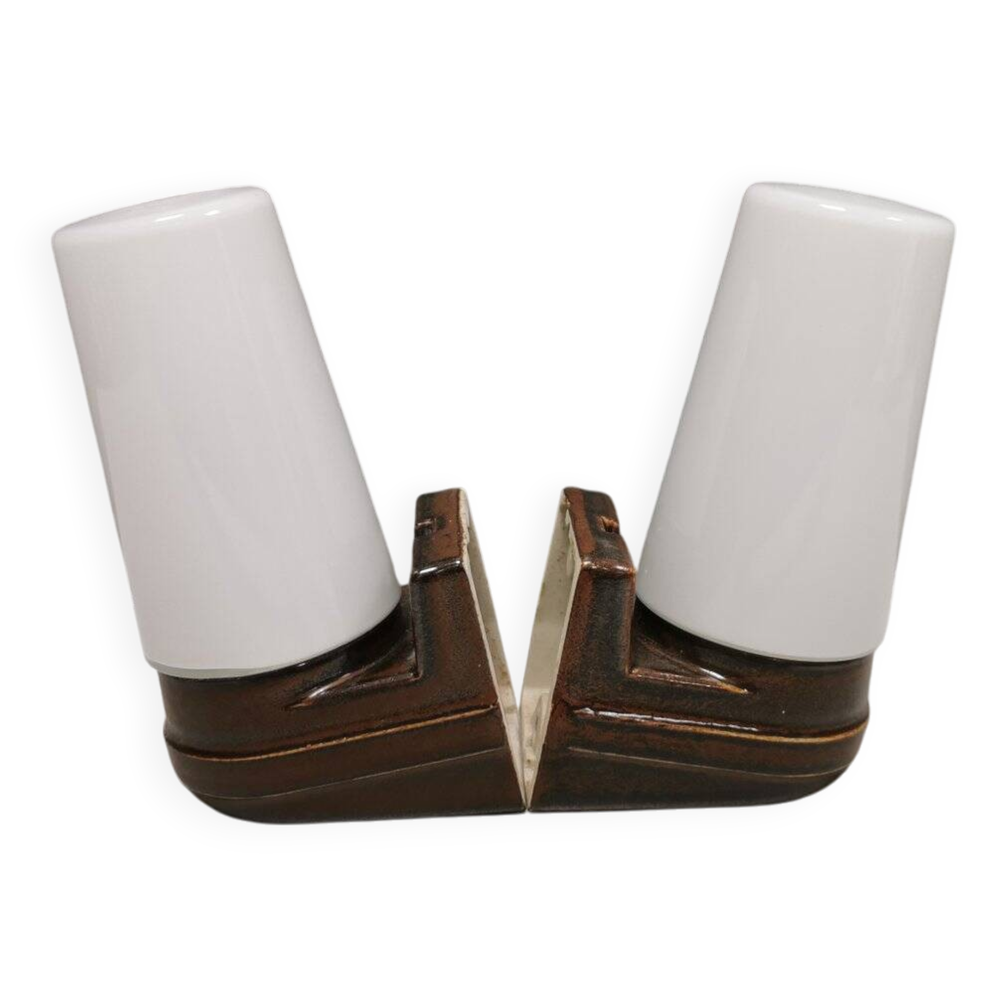 Ceramic bathroom lamp designed by Sigvard Bernadotte for IFÖ Sweden.