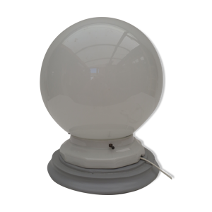 Lampe de table globe blanc support