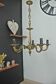 5-branch solid brass chandelier