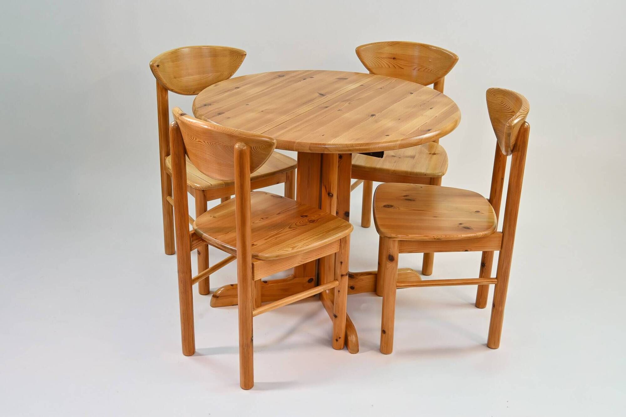 Dining Room Chairs in Wood by Rainer Daumiller, 1970s.