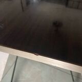 70s coffee table in chromed metal