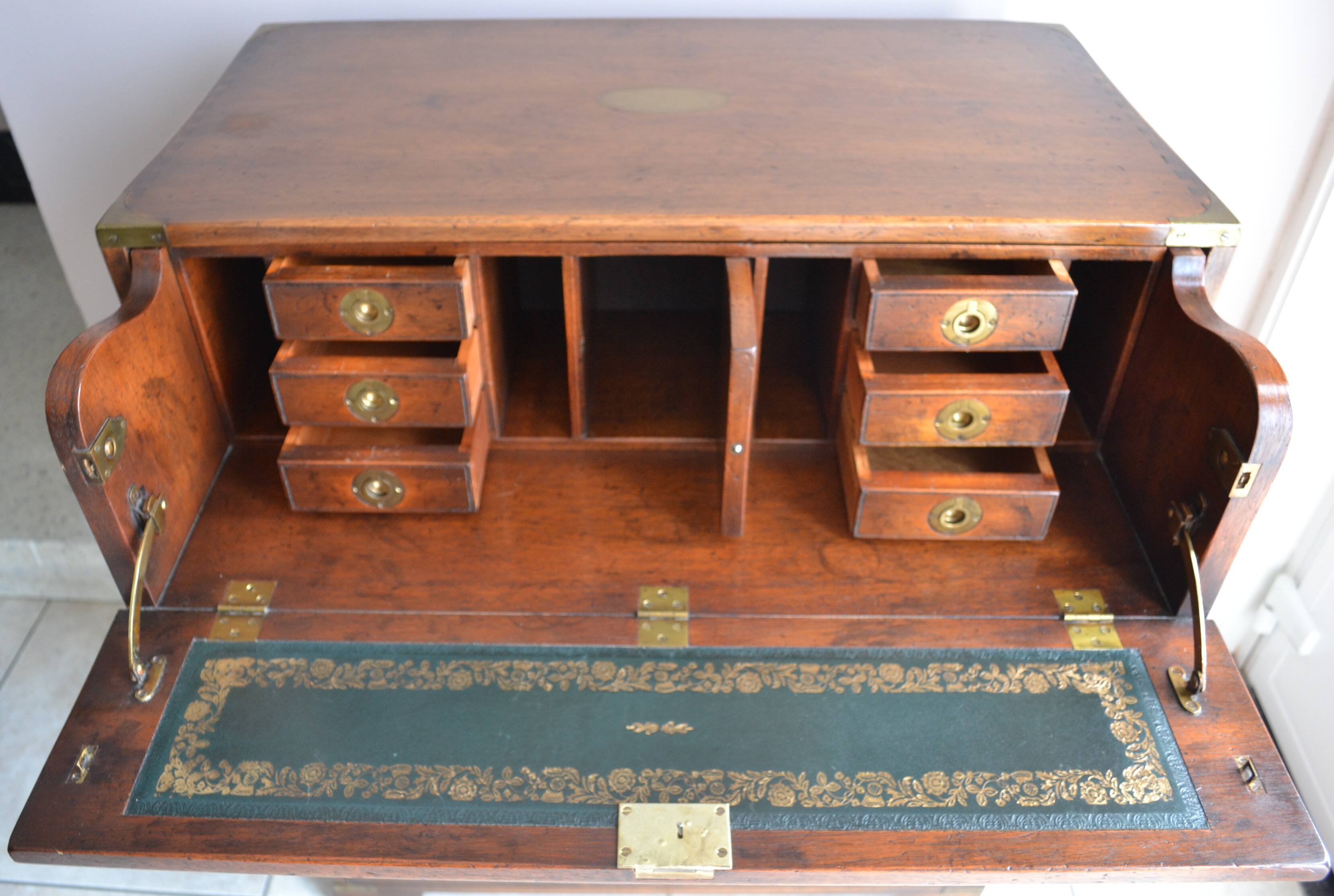 commode/secrétaire campagne militaire victorienne
