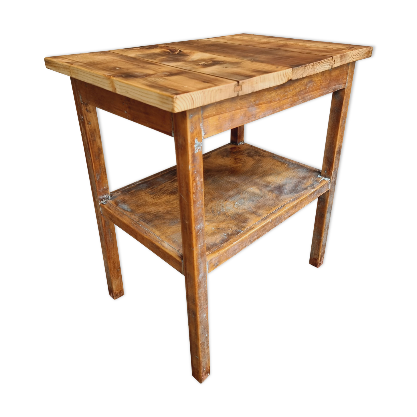 Vintage side table bathroom furniture or work table
