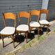 4 chaises bistrot vintage restaurées