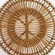 Pouf en rotin vintage moderne du milieu du siècle dans le style d'Albini 1960s