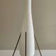 Lampe Space age laiton opaline années 60