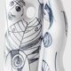 Pair of modernist nude figurative vases in porcelain by Sargadelos.