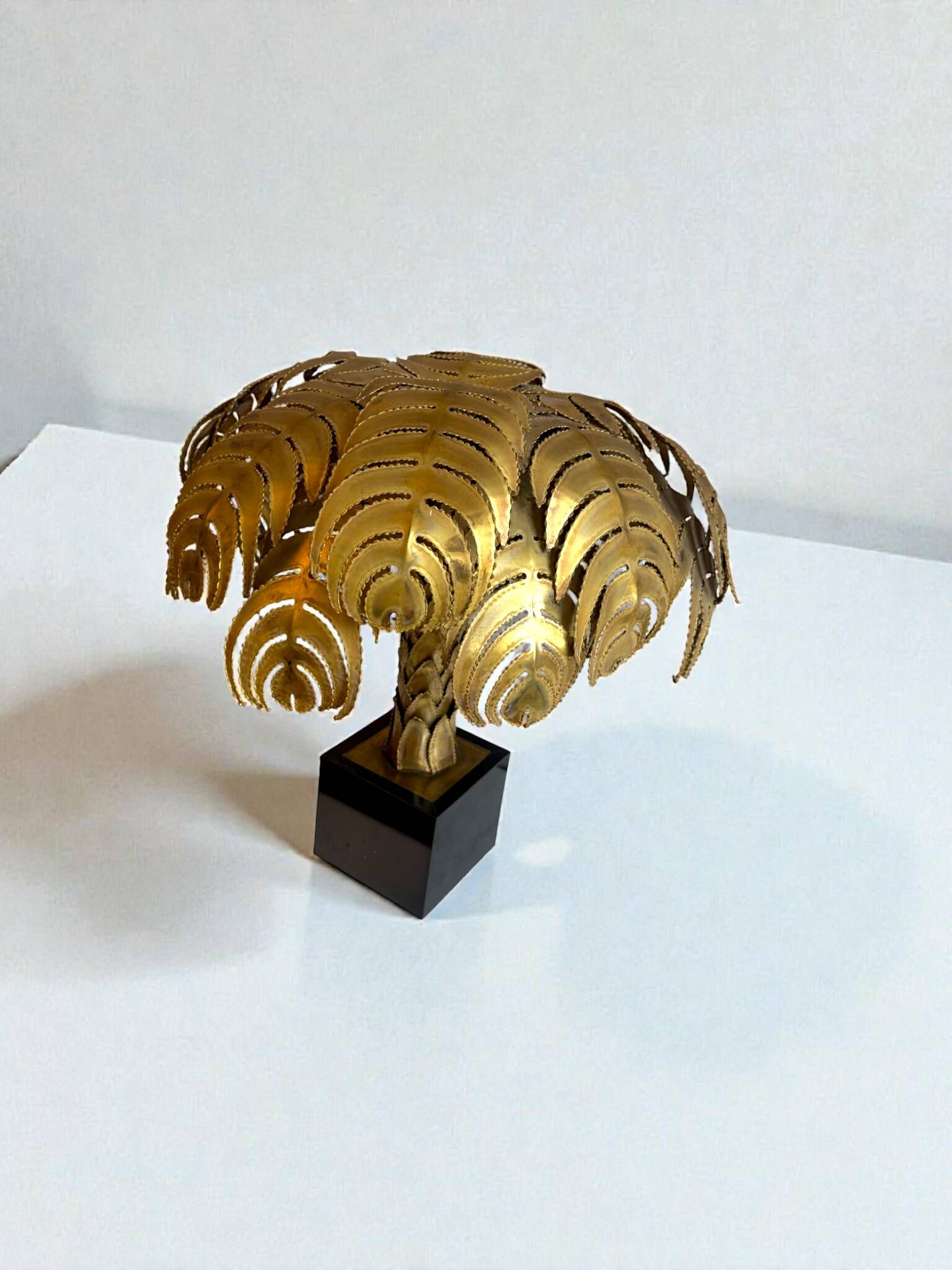 Lampe Palmier Maison Jansen, Christian Techoueyres, 65cm,  Circa 1970