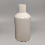 1970s Pair of Vases in Ceramic by F.lli Brambilla in Beige Color. Made in Italy