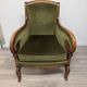 Restoration-style rolled-arm bergere