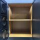 Vintage black brutalist sideboard, 1970s.