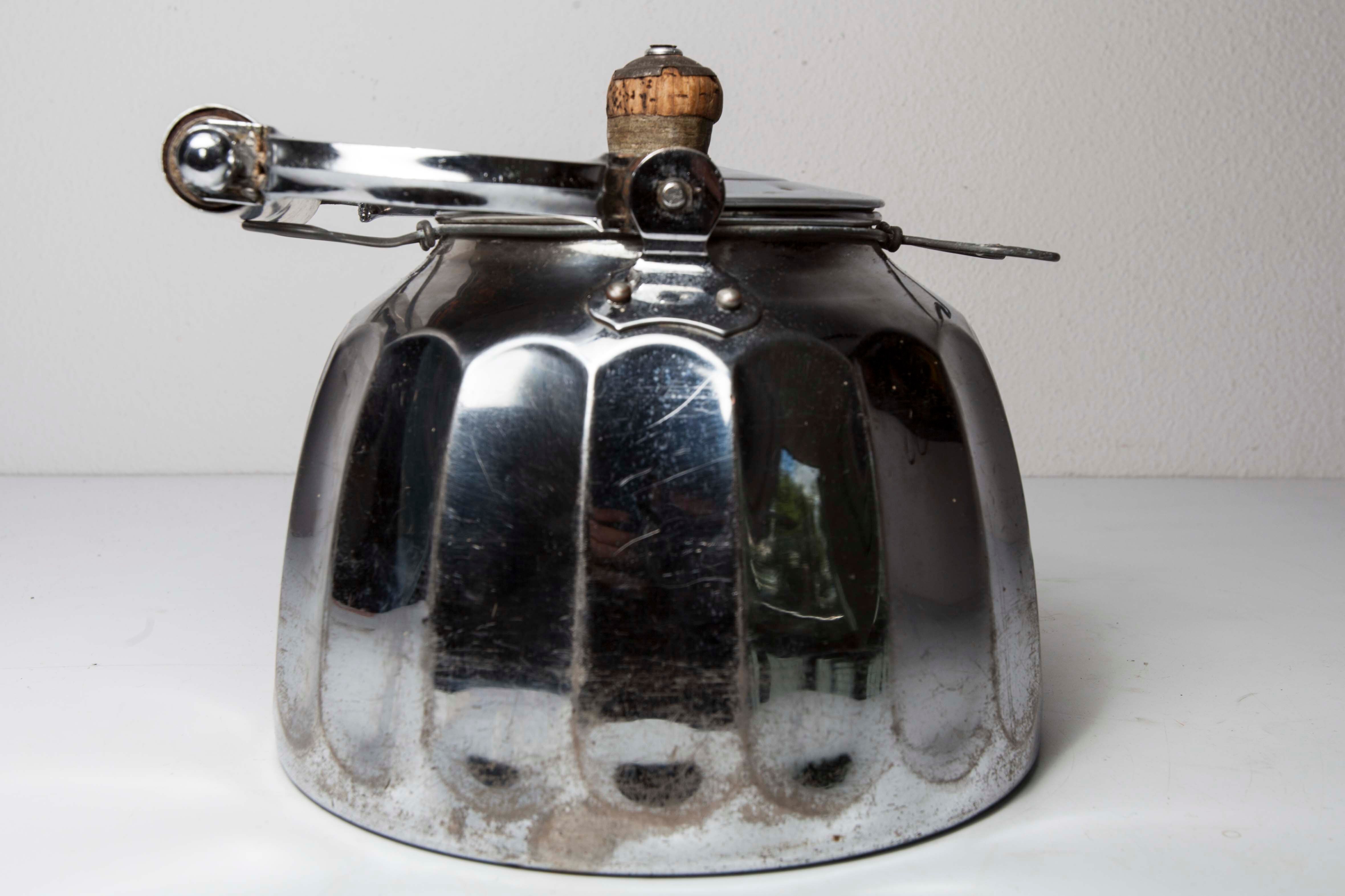 30s chrome teapot