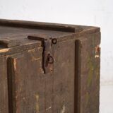 Petit coffre ancien vert olive (c.1920) #26