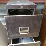 Industrial metal locker with 4 drawers