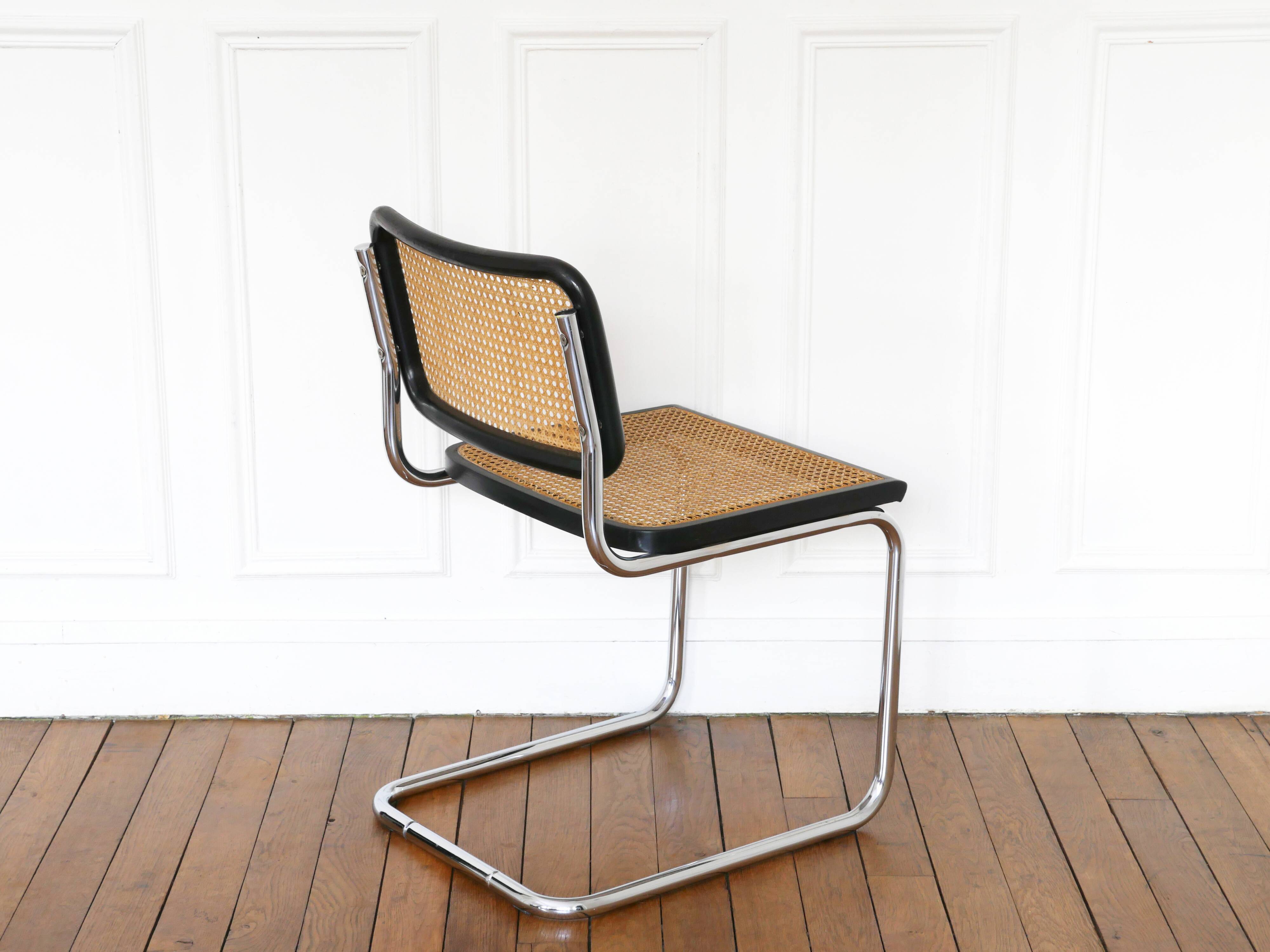 Chair Cesca B32 Marcel Breuer Made in Italy - Sitting cannage redone
