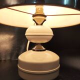 Seventies 40 steel beige brown chrome lamp