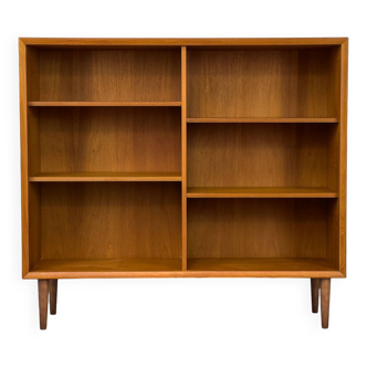 Bibliothèque danoise en teck par HW Klein pour Bramin, années 1960