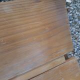 Set of two regain wooden chairs by roland haeuster, for les arcs selection charlottes perriand