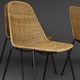 Mid-Century Wicker Chairs by Gian Franco Legler, 1950s. Set of 4
