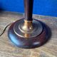 Mazda lamp – mahogany, copper and opaline – 1930s