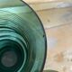 Paire de vases vert émeraude et doré , années 50-60
