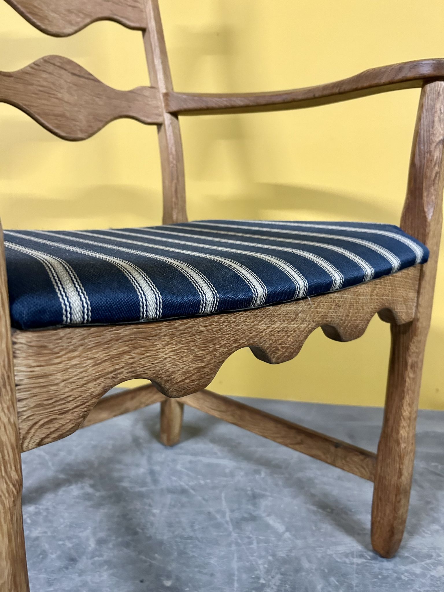 Danish vintage oak armchair 1960s
