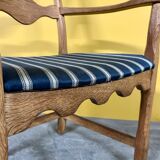 Danish vintage oak armchair 1960s