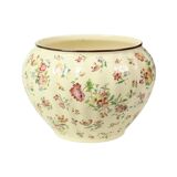 Large Polychrome Flower Pot Cache Pot Longchamp France 36cm