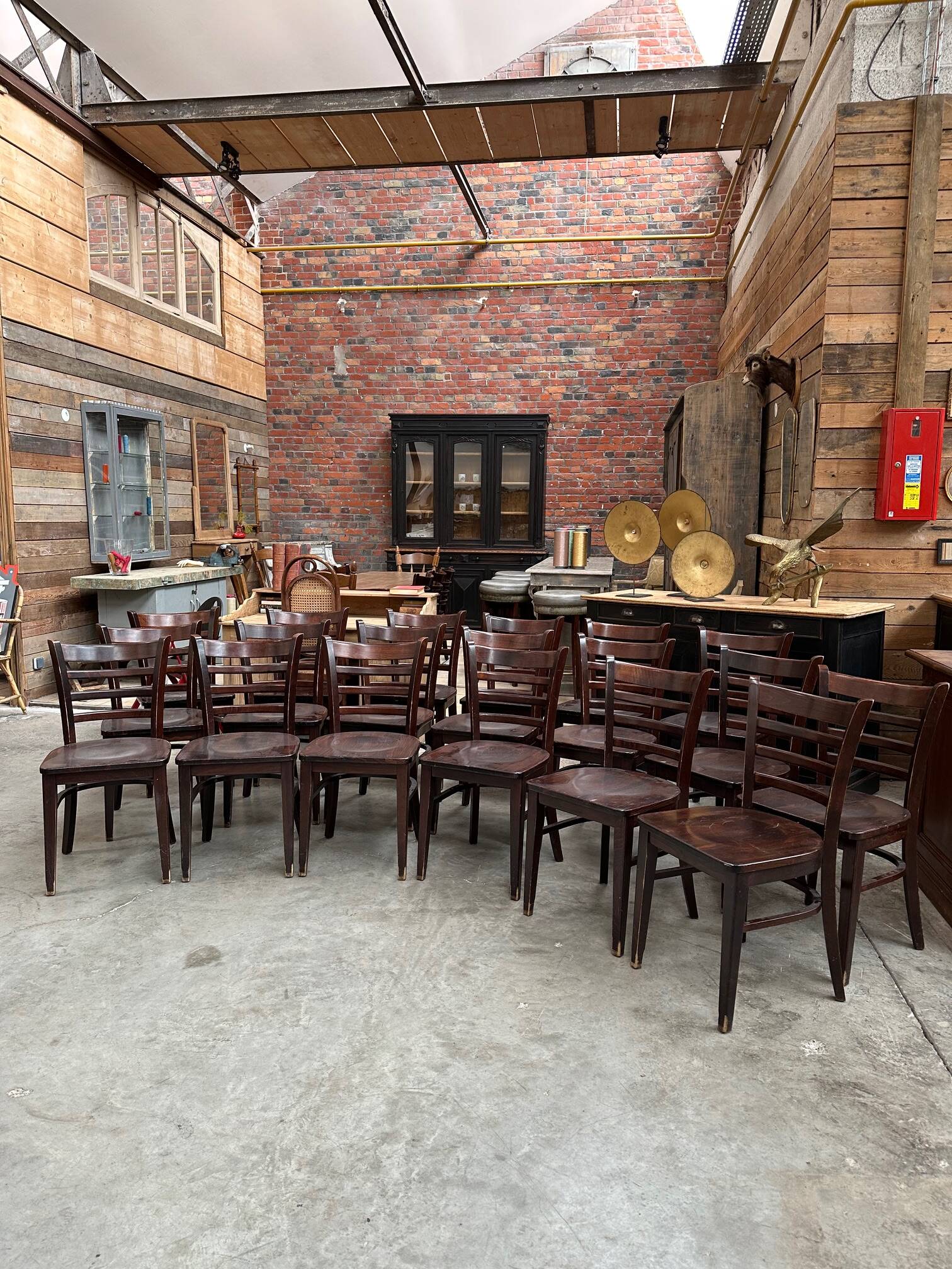Set of 107 bistro chairs