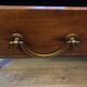 Rectangular mahogany coffee table with drawer