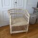 Fauteuil en rotin naturel tressé
