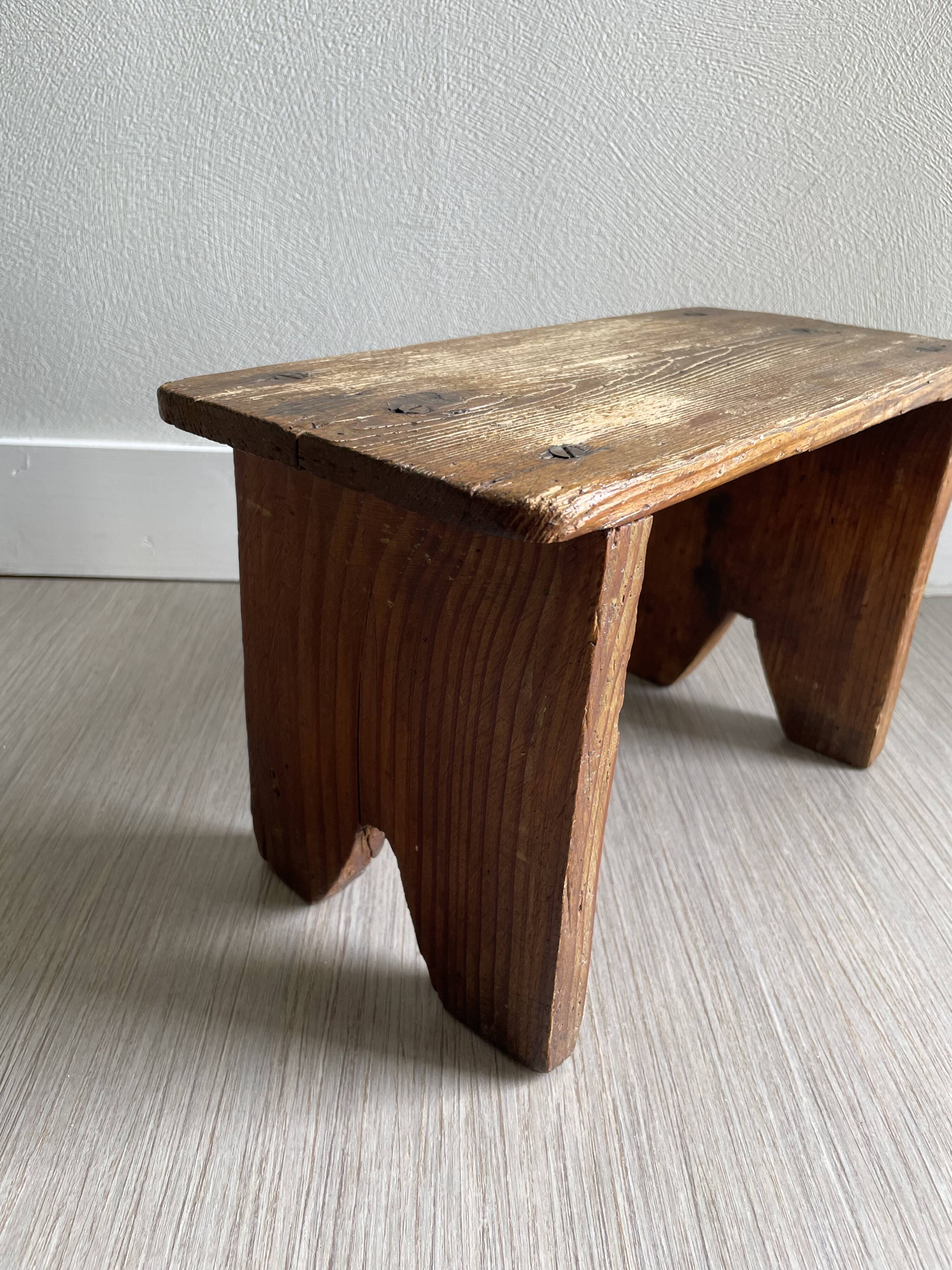 Wooden stool bench