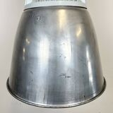 Vintage Silver Industrial Factory Pendant Lamp from Elektrosviti, 1960s