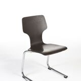 Serie of 6 vintage stackable chairs Pagholz