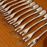 Christofle 12 snail forks, shellfish Fidelio baguette model very good condition