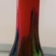 Multicolored glass paste vase signed Gabriel Milesi master glassmaker
