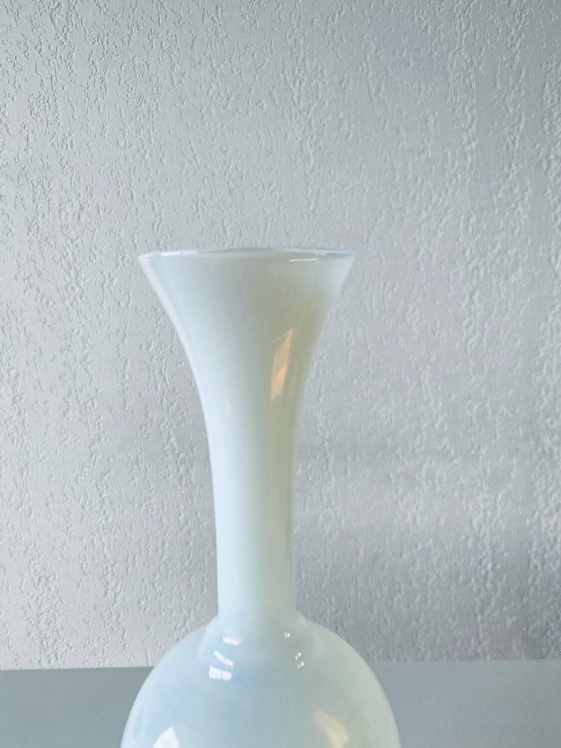 Antique white opaline vase