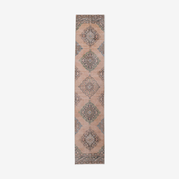 Handmade staircase turkish wool rug runner 80 x 406 cm