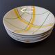 5 deep plates from Gien model "Sarabande" in good condition.