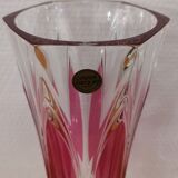Arques crystal vase model Châtelet rosé