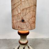 Lampadaire vintage en céramique « Tons naturels », Allemagne de l'Ouest, années 1970