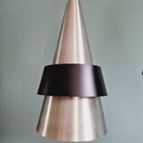 Lot de 3 suspensions scandinaves en aluminium, J. Hammerborg,  1960